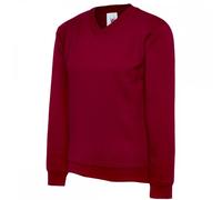 Uneek UC206 Childrens V Neck Sweatshirt Maroon 9/10 Yrs Colour: Maroon 9/10 Yrs