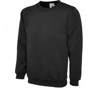 Uneek UC211 Womens Deluxe Crew Neck Sweatshirt Black M Colour: Black, M