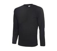 Uneek UC314 Mens Long Sleeve T-Shirt 180GSM Black 3XL Colour: Black, S 3XL