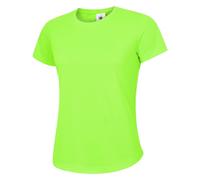 Uneek UC316 Ladies Ultra Cool T-Shirt 140GSM Electric Green S Colour: S