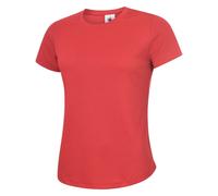 Uneek UC316 Ladies Ultra Cool T-Shirt 140GSM Red S Colour: Red, Size: S