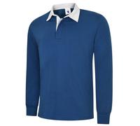 Uneek UC402 Classic Rugby Shirt 280GSM Royal S Colour: Royal, Size: S S