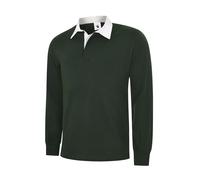 UNEEK UC402 Classic Rugby Shirt Unisex Long Sleeve Heavyweight Cotton Work Polo