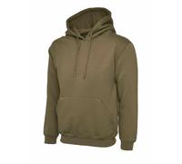 Uneek UC502 Classic Hooded Sweatshirt Casual Pullover Thick Sports Jumper Hoody