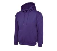 Classic Hooded Sweatshirt Jumper Uneek Clothing Purple 4XL