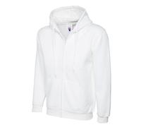 Uneek Adult Classic Full Zip Hooded Sweatshirt Taped Neck Comfortable Unisex Top