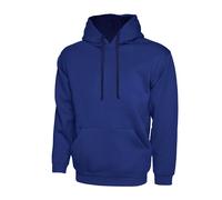 Uneek UC507 Contrast Hooded Sweatshirt Royal/Navy 4XL Colour: Royal/N 4XL