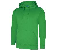 Uneek UC509 Deluxe Hooded Sweatshirt Amazon Green L Colour: Amazon Gre L