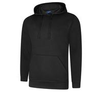 Uneek UC509 Deluxe Hooded Sweatshirt Black 5XL Colour: Black, Size: 5X 5XL