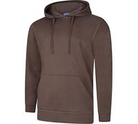 Uneek Uc509 Deluxe Hooded Sweatshirt Brown 2xl