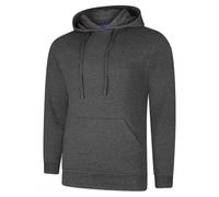 Uneek UC509 Deluxe Hooded Sweatshirt Charcoal M Colour: Charcoal, Size M