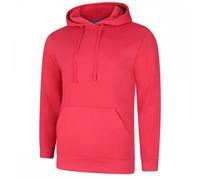 Uneek UC509 Deluxe Hooded Sweatshirt Cranberry 2XL Colour: Cranberry, 2XL