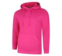 Uneek UC509 Deluxe Hooded Sweatshirt Hot Pink L Colour: Hot Pink, Size L