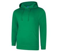 Deluxe Hooded Sweatshirt Jumper Uneek Clothing Dark Green XS