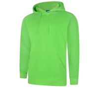 Uneek UC509 Deluxe Hooded Sweatshirt Lime L Colour: Lime, Size: L L