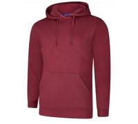 Uneek UC509 Deluxe Hooded Sweatshirt Maroon XL Colour: Maroon, Size: X XL