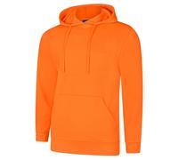Uneek UC509 Deluxe Hooded Sweatshirt Orange L Colour: Orange, Size: L L