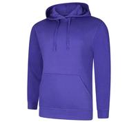 Uneek UC509 Deluxe Hooded Sweatshirt Purple L Colour: Purple, Size: L L