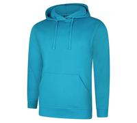 Uneek UC509 Deluxe Hooded Sweatshirt Sapphire Blue S Colour: Sapphire S