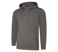 Uneek UC509 Deluxe Hooded Sweatshirt Steel Grey 2XL Colour: Steel Grey 2XL