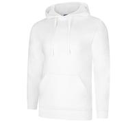 Uneek UC509 Deluxe Hooded Sweatshirt White XL Colour: White, Size: XL XL