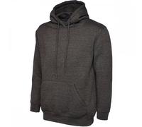 Uneek UC510 Womens Deluxe Hooded Sweatshirt Charcoal L Colour: Charcoa L