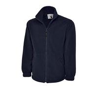 Uneek UC601 Premium Full Zip Micro Fleece Jacket 380GSM Navy L Colour: L