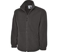 Uneek Uc601 Premium Full Zip Micro Fleece Jacket Charcoal M