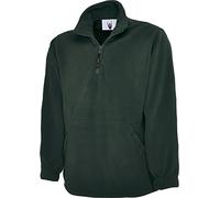 Uneek Uc602 Premium 1/4 Zip Micro Fleece Jacket Bottle Green 2xl