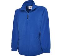 Uneek Uc602 Premium 1/4 Zip Micro Fleece Jacket Royal L
