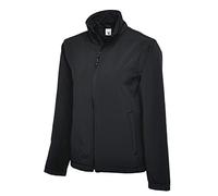 Uneek UC612 Classic Full ZIP Soft Shell Jacket Black (5XL)