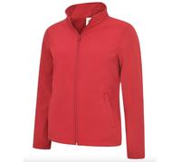 Uneek UC613 Ladies Classic Full Zip Softshell Red Workwear Jacket Size 12/M New