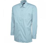 Uneek UC709 Mens Poplin Full Sleeve Shirt Light Blue 15" Colour: 15"