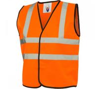 Uneek UC806 Childrens High Visibility Waist Coat Orange 4/6 Yrs Colour 4/6 Yrs
