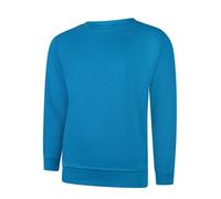 Uneek - Unisex Classic Sweatshirt/jumper - 50% Polyester 50% Cotton - Sapphire Blue - Size M
