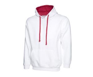 UNEEK Unisex Contrast Hoodie Varsity Hooded Sweatshirt Pullover 2 Tone Hoody Top