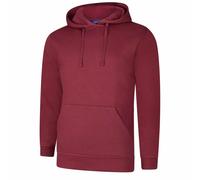 Uneek Unisex Deluxe Hooded Sweatshirt Soft Casual Jumper Mens Pullover Hoody