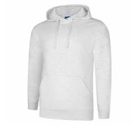 Uneek Unisex Deluxe Hooded Sweatshirt Soft Casual Jumper Mens Pullover Hoody