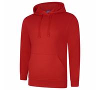 Uneek Unisex Deluxe Hooded Sweatshirt Soft Casual Jumper Mens Pullover Hoody