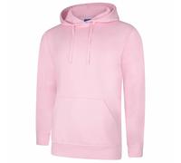 Uneek Unisex Deluxe Hooded Sweatshirt Soft Casual Jumper Mens Pullover Hoody