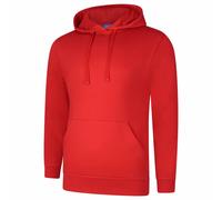 Uneek Unisex Deluxe Hooded Sweatshirt Soft Casual Jumper Mens Pullover Hoody