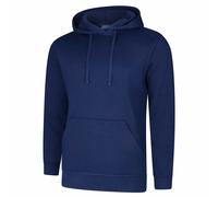 Uneek Unisex Deluxe Hooded Sweatshirt Soft Casual Jumper Mens Pullover Hoody