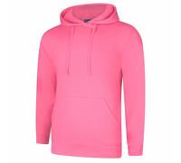 Uneek Unisex Deluxe Hooded Sweatshirt Soft Casual Jumper Mens Pullover Hoody