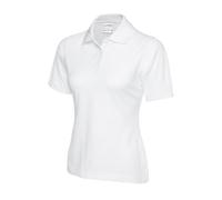 Uneek - Unisex Ultra Cotton Poloshirt - 100% Ring Spun Combed Cotton - White - Size Xs