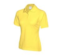 Uneek - Unisex Ultra Cotton Poloshirt - 100% Ring Spun Combed Cotton - Yellow - Size 2Xl