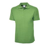 Uneek - Unisex Ultra Cotton Poloshirt - Reactive Dyed - Lime - Size S