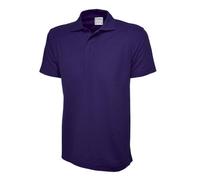 Uneek UC114 Mens Active Cotton Poloshirt Purple L Colour: Purple, Ches L