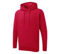 Uneek Clothing Hoodie UX4 — The UX Hoodie — Reactive Dyed — Red XS