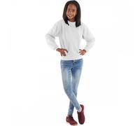 Uneek UX7 The UX Childrens Sweatshirt White 5/6 YRS Colour: White, Che 5/6 YRS