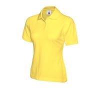 Uneek - Women's/ladies Classic Poloshirt - 50% Polyester 50% Cotton - Yellow - Size M